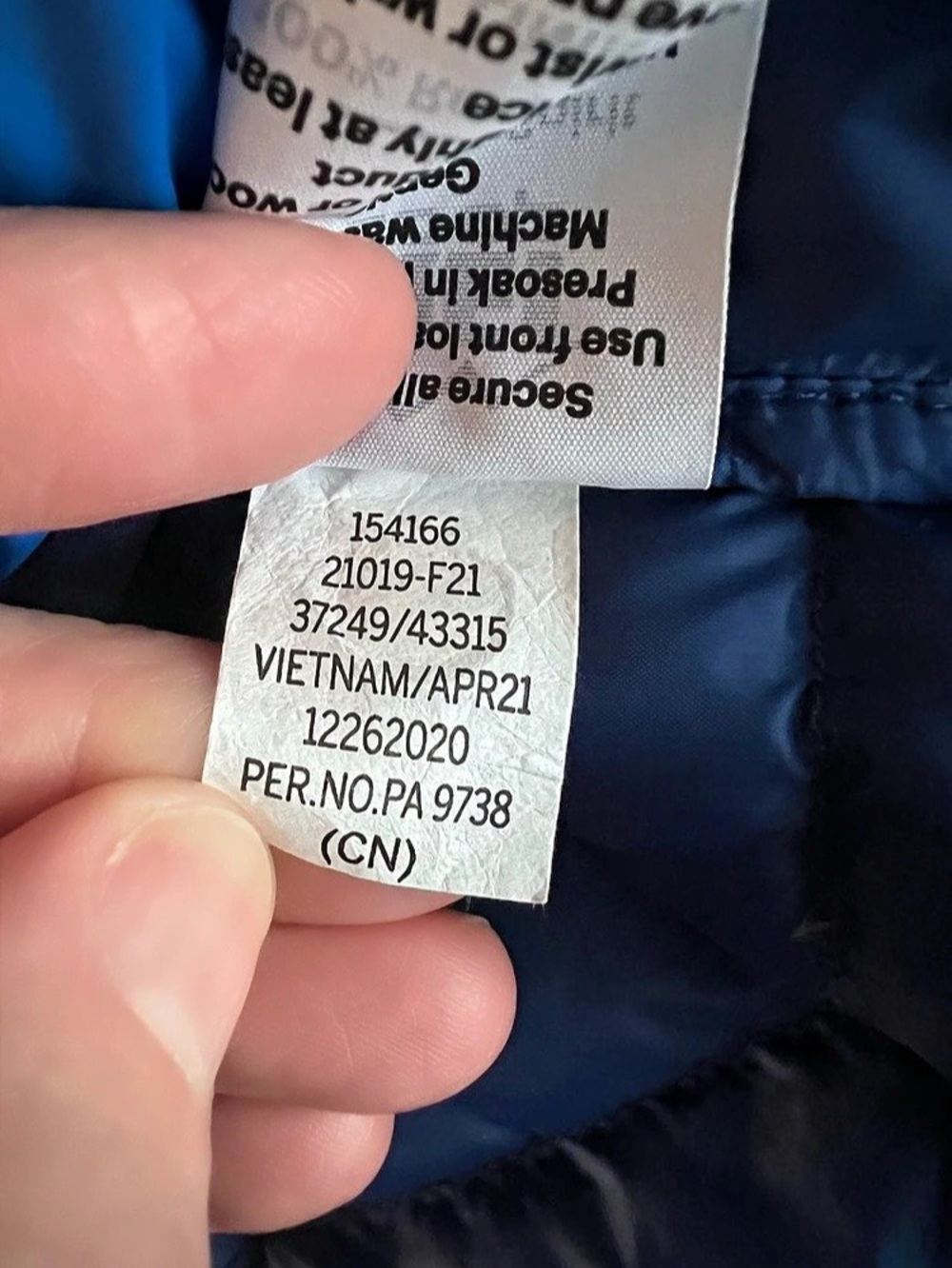REI Co-Op 650 Hooded 2.0 Mens Large Blue Packable Puffer Jacket Hiking Outdoor - Picture 3 of 9